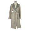 Made In Italy Elegant Italian Virgin Wool Coat In Beige