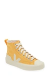 Veja Wata Ii High Top Sneaker In Yellow