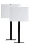 Renwil Candace Set Of 2 Table Lamps In Matte Black