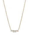 NADRI ISLE CUBIC ZIRCONIA FRONTAL NECKLACE