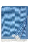 Sferra Costa Cotton Throw In Ocean