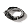 John Hardy Icon Leather Wrap In Black Leather