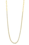 Sterling Forever Dani Chain Necklace In Gold