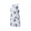 CONCEPTS SPORT CONCEPTS SPORT WHITE NEW YORK YANKEES REEL PINSTRIPE KNIT ROMPER
