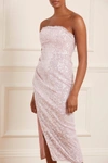 Needle & Thread Stellar Gloss Sequin-embellished Strapless Gown In Pink
