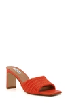 Dune London March Slide Sandal In Orange