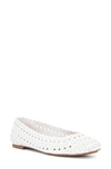 Dune London Harlows Ballet Flat In White