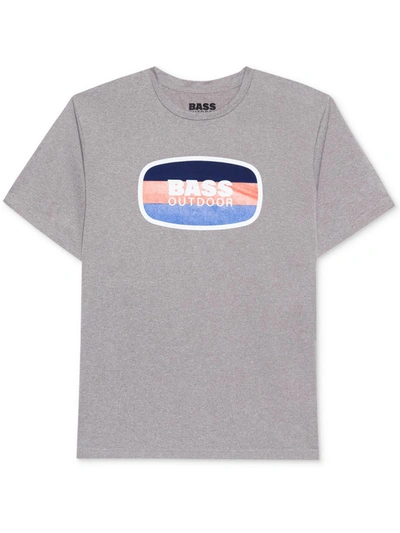 Bass Outdoor Mens Short Sleeve Crewneck Graphic T-shirt In Grey