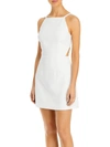 French Connection Whisper Cut Out Square Neck Dress In Summer White