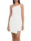 BCBGMAXAZRIA WOMENS ONE SHOULDER MINI COCKTAIL AND PARTY DRESS