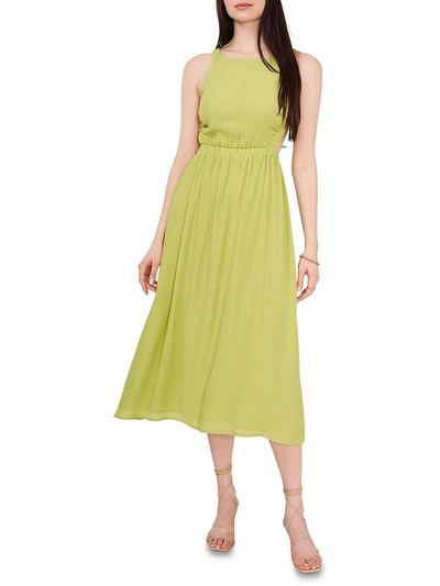 1.state Womens Cut-out Tea-length Midi Dress In Multi