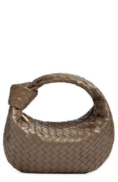 Bottega Veneta Small Jodie Leather Hobo Bag In Fondant/gold