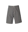 Carhartt Wip  Terrell Single Knee Blue Striped Bermuda Shorts In Blue
