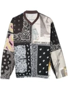 Children Of The Discordance Patchwork Pattern-print Cotton Jumper In Multicolour