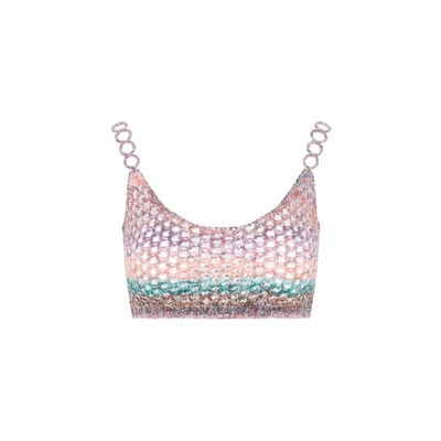 Chloé Wool Bra Top In Multicolour