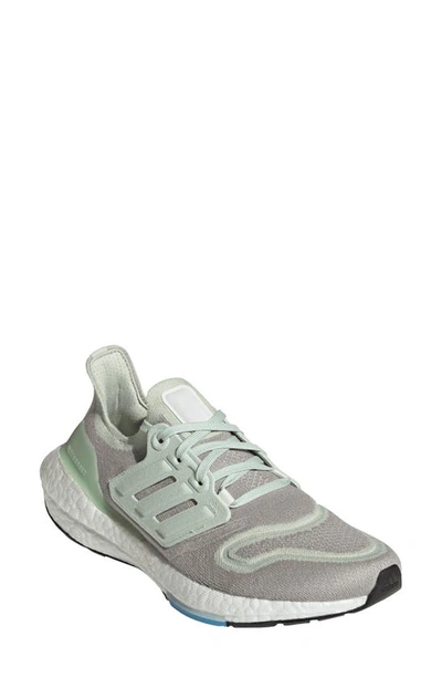 Adidas Originals Womens Adidas Ultraboost 22 In Metal Grey/linen Green/off White