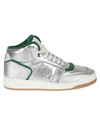 Saint Laurent Sl/80 Sneakers In Silver/black