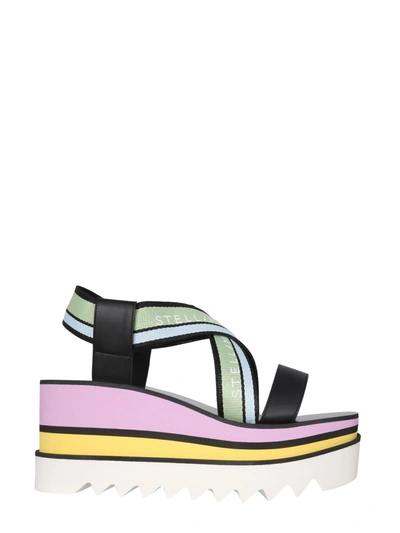 Stella Mccartney Sandals In Aqua Blk Mint