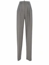 Dsquared2 Houndstooth Wool Blend Trousers In Nero