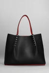 CHRISTIAN LOUBOUTIN CHRISTIAN LOUBOUTIN CABAROCK TOTE IN BLACK LEATHER