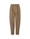 Dsquared2 Woman Khaki Cotton Trousers With Pence In Default Title