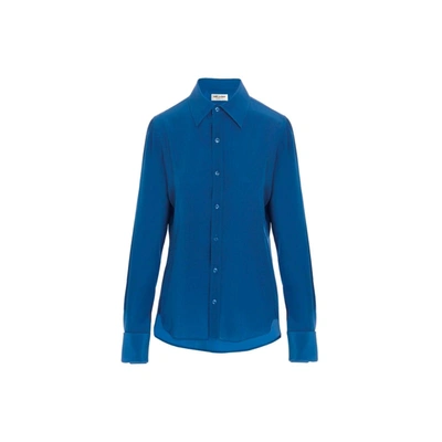 Saint Laurent Shirt In Blue