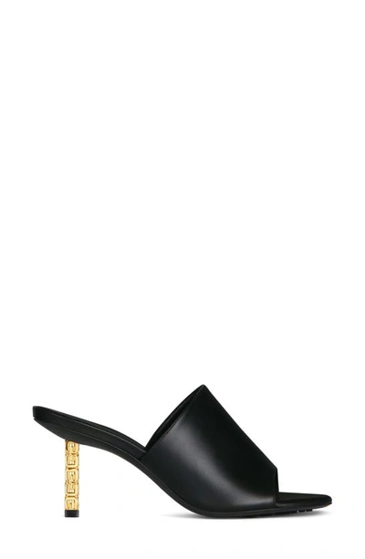Givenchy G Cube Leather Mules In Black