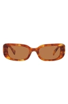Miu Miu Womens Brown Mu 08ys Square-frame Tortoiseshell Acetate Sunglasses In Lite Havana
