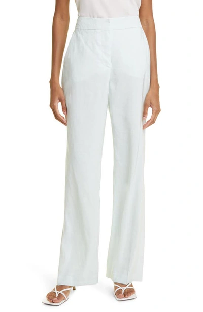 Judith & Charles Quinn Linen Blend Pants In Off White