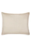 Sferra Dresano Open Weave Cotton Sateen Sham In Oat