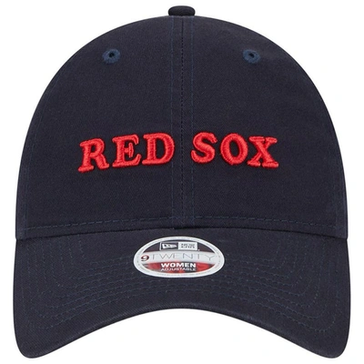 NEW ERA NEW ERA NAVY BOSTON RED SOX SHOUTOUT 9TWENTY ADJUSTABLE HAT