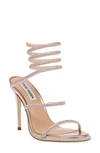 STEVE MADDEN EXOTICA ANKLE WRAP SANDAL