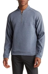 Swannies Graham Quarter Zip Golf Pullover In Navy