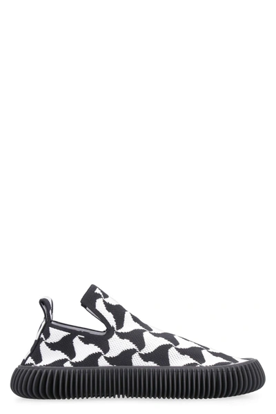 Bottega Veneta Phantom Tech Knit Slip-on Sneakers In Black