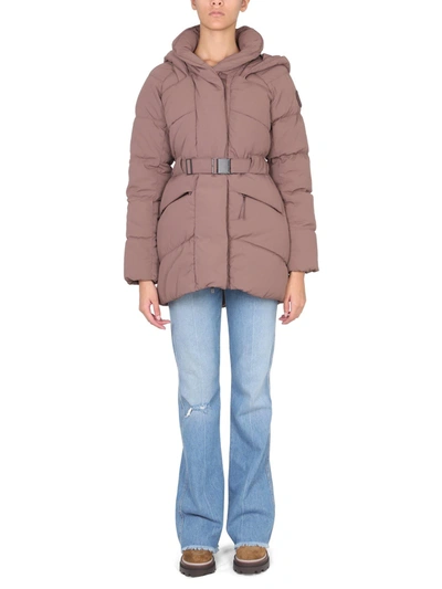 Canada Goose Womens Sephia Marlow Padded Quilted Shell-down Coat In Beige