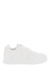 Dsquared2 Maple-leaf Patch Low-top Sneakers In White (white)