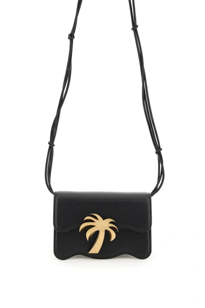 Palm Angels Mini Bag Palm Beach In Black Gold (black)