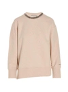 Stella Mccartney Sweatshirt With Removable Chain Detail In Beige