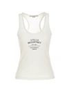 Stella Mccartney Logo-print Racerback Top In White