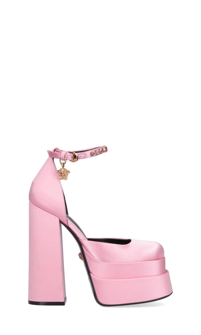 Versace High-heeled Shoe In Candy Oro