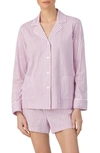 Ralph Lauren Print Organic Cotton Short Pajamas In Pink Stp