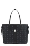 Mcm Medium Liz Reversible Shopper In Black