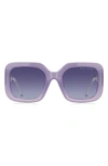 MARC JACOBS 53MM GRADIENT POLARIZED SQUARE SUNGLASSES