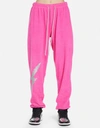 Lauren Moshi Sherry-scribble Lightning In Bright Pink/ Silver