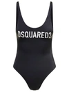 Dsquared2 Tecco Technicolor One Piece In Black