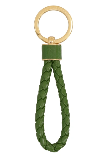 Bottega Veneta Braided Keyring In Green