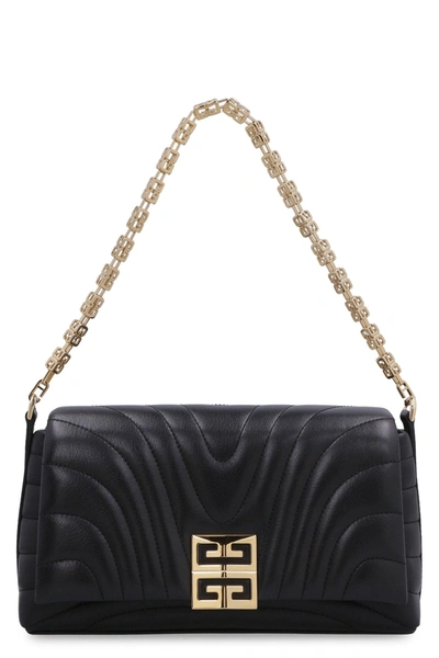 Givenchy 4g Soft Small Leather Shoulder Bag In Black