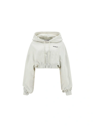 Off-white Hoodie In Bianco