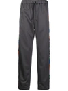 Children Of The Discordance Bandana-panel Track Pants In Grey
