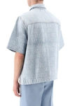 Amiri Denim Jacquard Snap-up Shirt